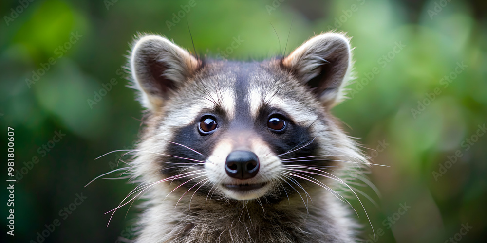 Closeup of a funny and cute raccoon with its adorable expression, raccoon, cute, mammal, animal, funny, adorable, closeup, fur, wildlife Closeup of a funny and cute raccoon with its adorable expression, raccoon, cute, mammal, animal, funny, adorable, closeup, fur, wildlife