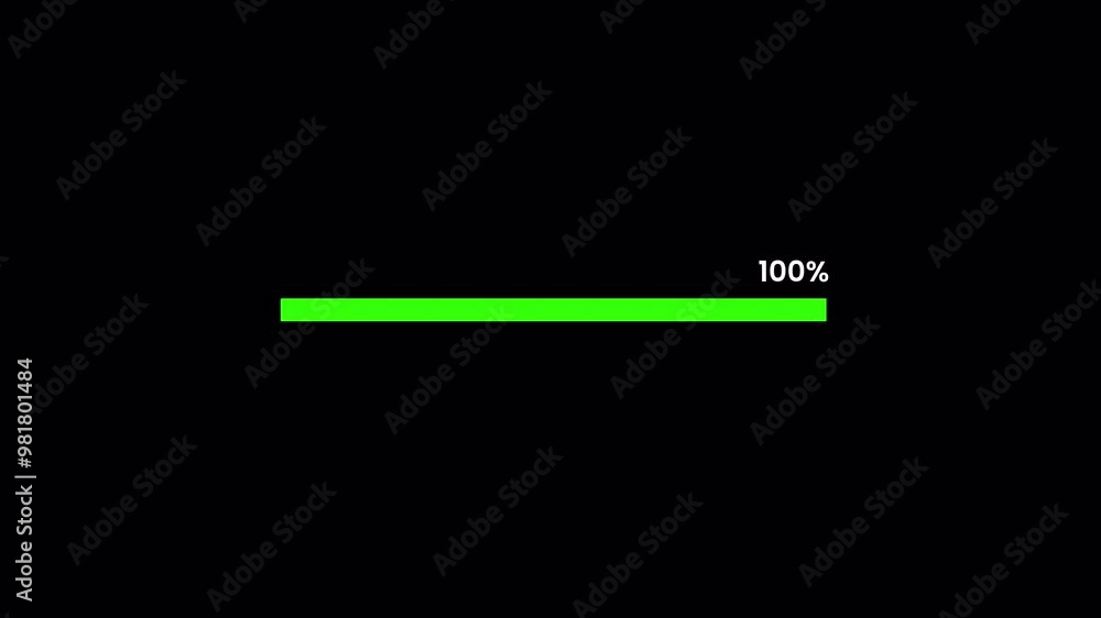 Loading progress bar animation from 0 to 100 with transparent background, Animated progress bar from 0 to 100 increasing percentage with alpha channel
Loading progress bar animation from 0 to 100 with transparent background, Animated progress bar from 0 to 100 increasing percentage with alpha channel