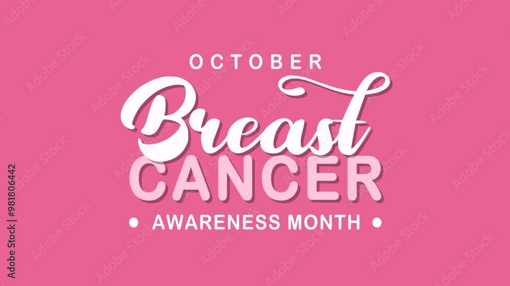 Breast Cancer Awareness Month Text Animation. Great for Breast Cancer Awareness Month Celebrations with transparent background, for banner, social media feed wallpaper stories Breast Cancer Awareness Month Text Animation. Great for Breast Cancer Awareness Month Celebrations with transparent background, for banner, social media feed wallpaper stories