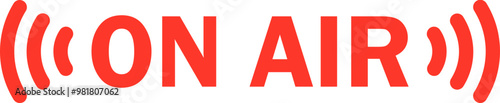 On air icon with microphone sign.
