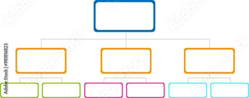 Infographic, Flowchart, Workflow, diagram, organization chart, vector illustration.