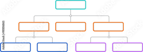 Infographic, Flowchart, Workflow, diagram, organization chart, vector illustration.