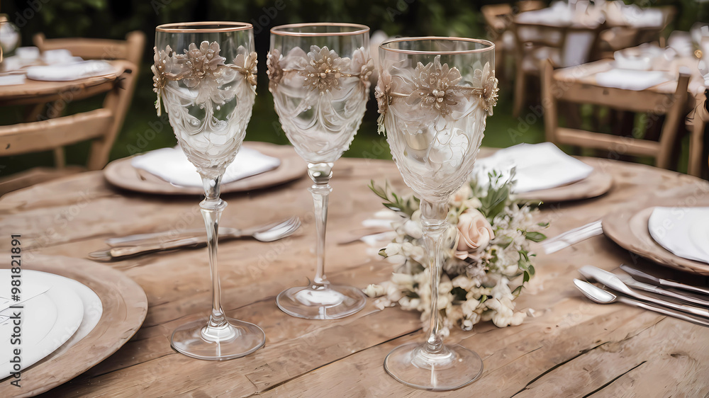 a rustic and elegant wedding glasses a rustic and elegant wedding glasses