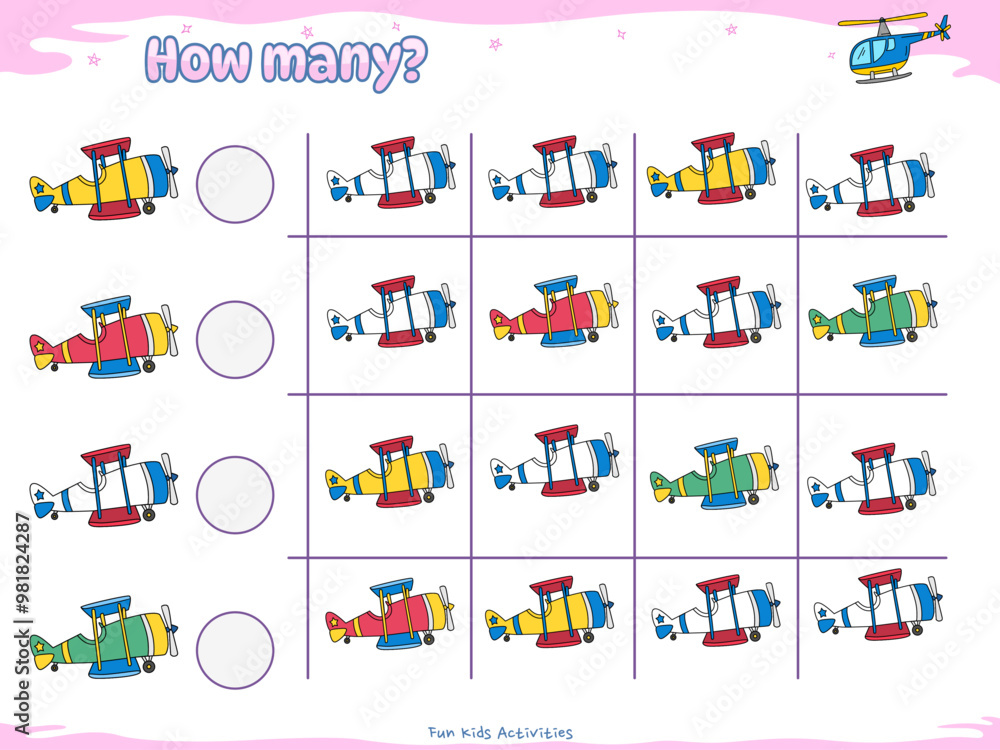 How many fun counting games for kids air theme 7 How many fun counting games for kids air theme 7