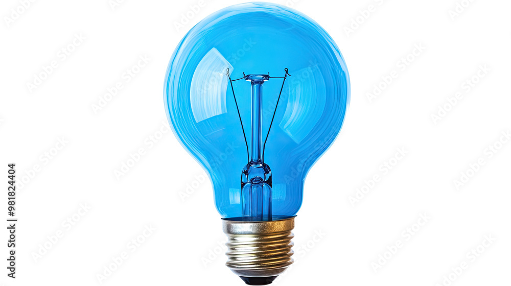 light bulb on a white transparent background