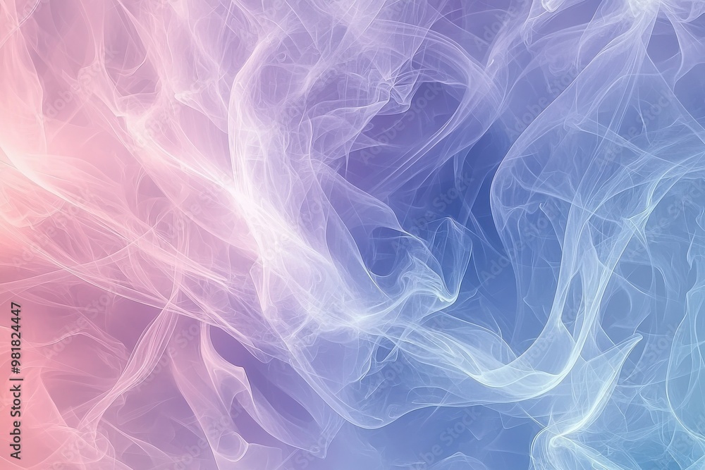 Ethereal pastel watercolor paint swirls. Abstract gradient background in soft pink, purple and blue tones Ethereal pastel watercolor paint swirls. Abstract gradient background in soft pink, purple and blue tones