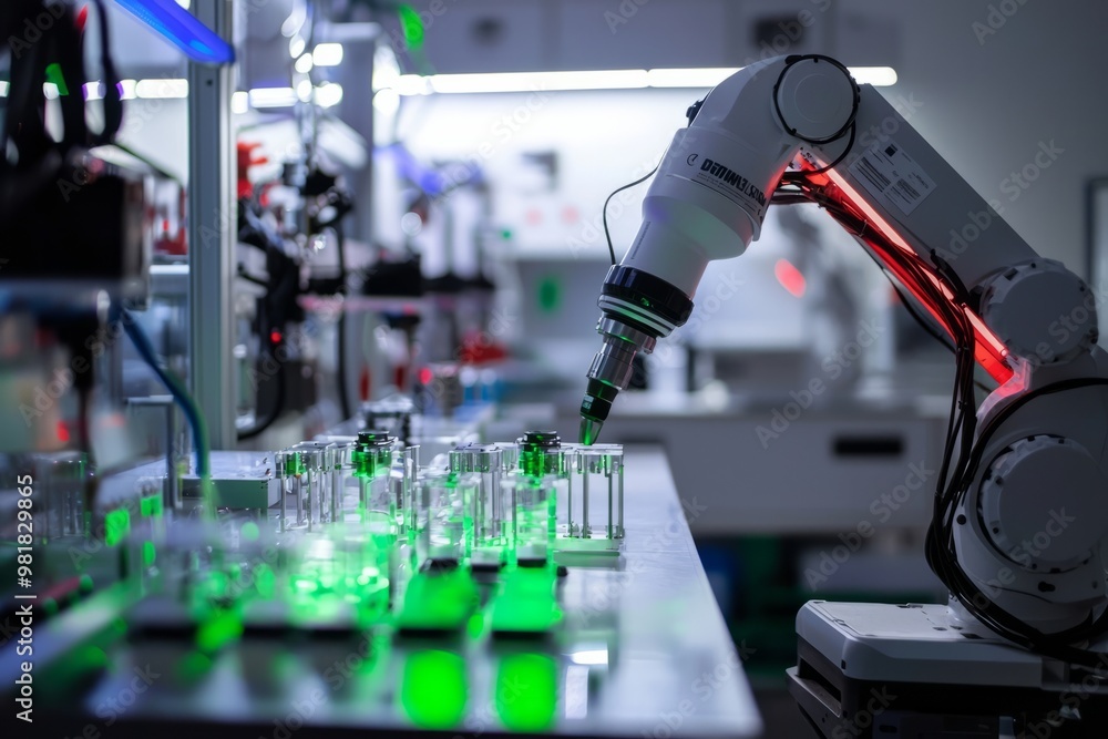 A Mechatronics System In A Robotics Lab Is Tested For Its Automation Capabilities. The System Handles Various Tasks With Precision A Mechatronics System In A Robotics Lab Is Tested For Its Automation Capabilities. The System Handles Various Tasks With Precision