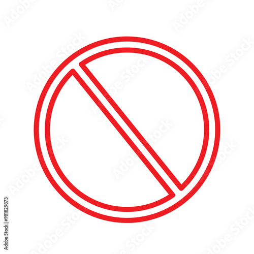 Free Download editable vector stop prohibitions block icon illustration - GFXLoad