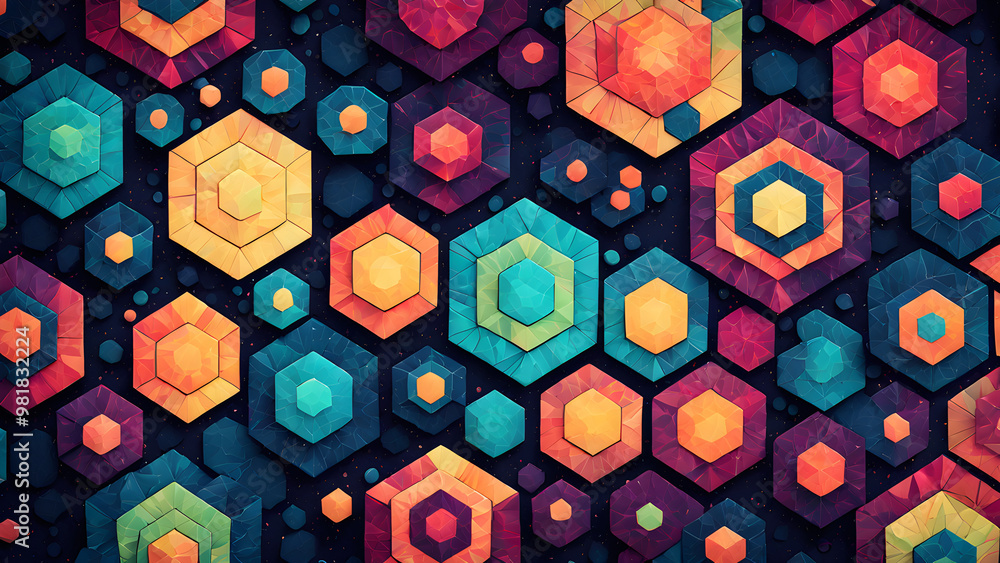 Geometric Graphics Background Geometric Graphics Background