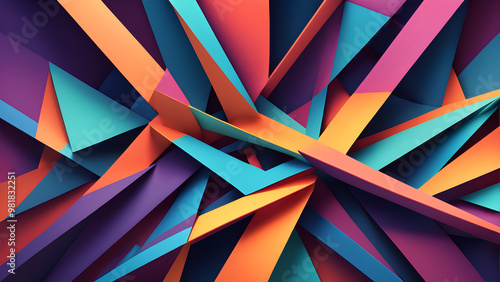 Wallpaper Mural Geometric Graphics Background Torontodigital.ca