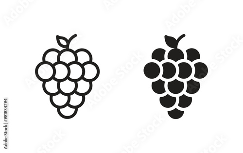 Grape icon, Grape sign vector 