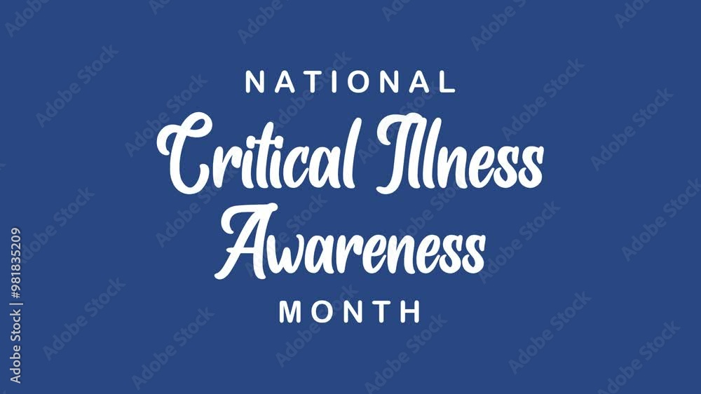 National Critical Illness Awareness Month Text Animation. Great for National Critical Illness Awareness Month Celebrations, for banner, social media feed wallpaper stories. National Critical Illness Awareness Month Text Animation. Great for National Critical Illness Awareness Month Celebrations, for banner, social media feed wallpaper stories.