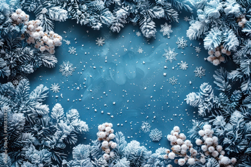 Winter Wonderland Border: Delicate Snowflake Decorations Winter Wonderland Border: Delicate Snowflake Decorations
