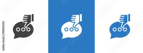 bad feedback icon thin line illustration
