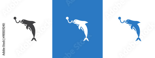 Bait Fishing Minnow icon thin line illustration photo