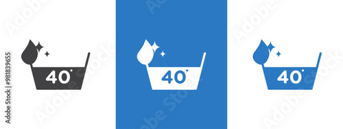 Clothing care icon thin line illustration