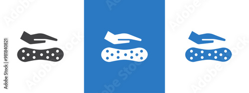 Latex mattress material icon. thin line illustration