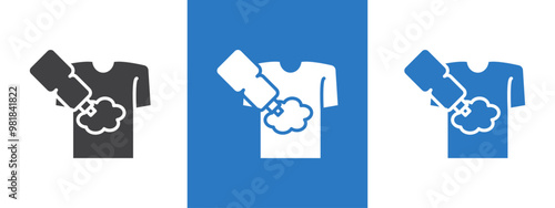 Softener clothes dirt icon thin line illustration