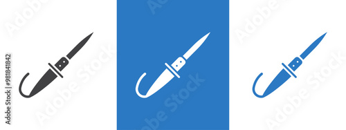 Soldering iron icon thin line illustration