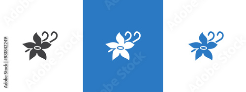 Vanilla icon thin line illustration