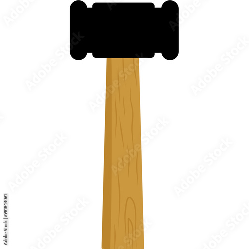 Hammer with Wooden Handle