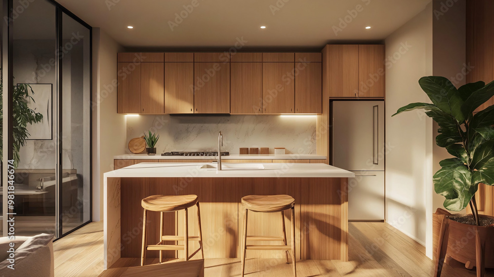 Fototapeta premium modern kitchen interior