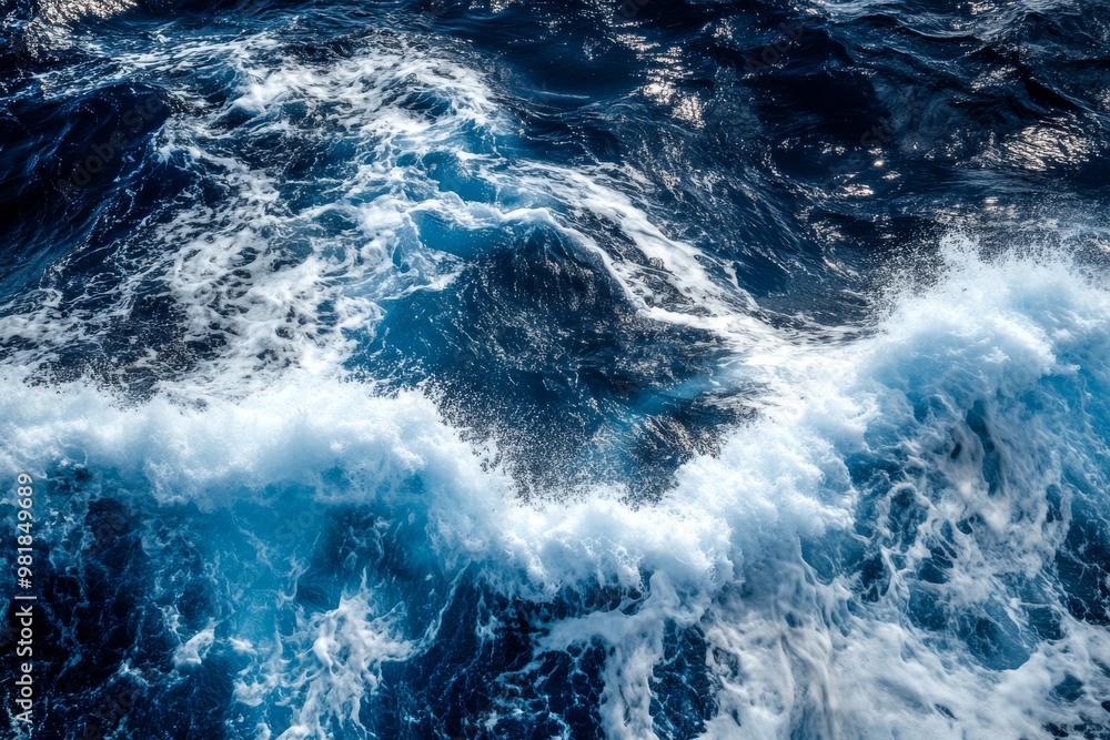 Blue Ocean Waves Crashing Blue Ocean Waves Crashing