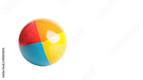 Beach ball on a white transparent background Free Download Beach ball on a white transparent background - GFXLoad