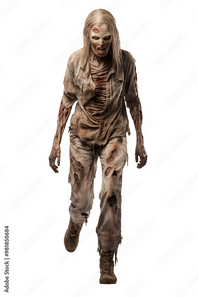 Full Body Female Scary zombie PNG isolated on white and transparent background - Fearsome Ghoulish Creepy Human Dead Girl Monster Halloween Horror Concept Full Body Female Scary zombie PNG isolated on white and transparent background - Fearsome Ghoulish Creepy Human Dead Girl Monster Halloween Horror Concept