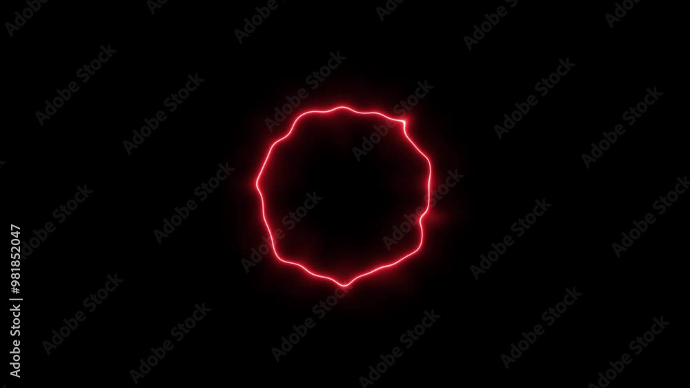 Abstract neon circle background. Neon circle wave background animation. Abstract neon circle background. Neon circle wave background animation.