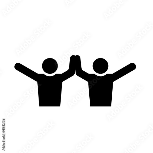 Pictogram people icon over white background. teamwork concept. vector illustration