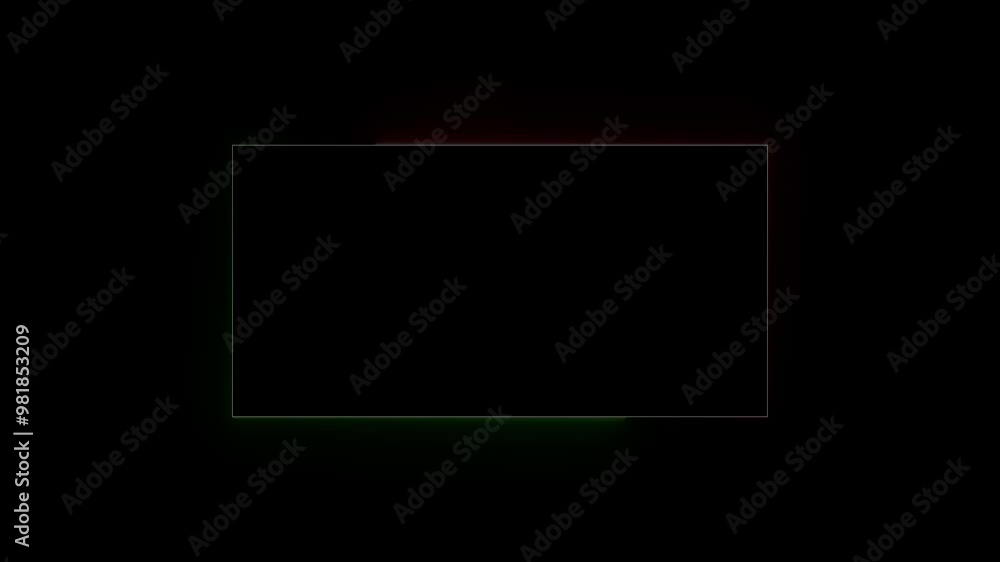 Neon light glowing rectangle frame background 4k animation. Abstract Neon squire frame background. Neon light glowing rectangle frame background 4k animation. Abstract Neon squire frame background.