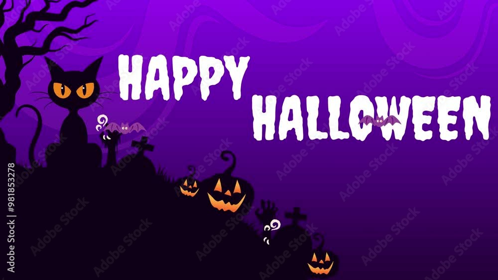 Animated Card Happy Halloween Animated Card Happy Halloween