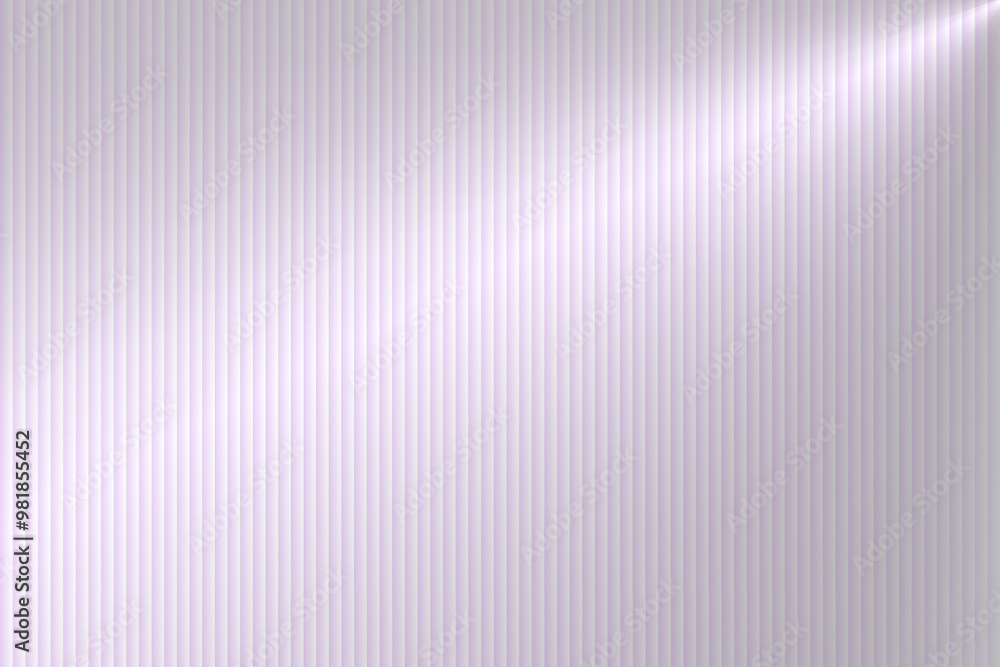 Obraz premium Ribbed glass effect, 3d rectangular background. Transparent shiny textured rectangular plate with sun glare. Ribbed gradient pattern with light glare.