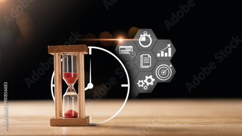 Konstfotografi time management concept ,effective business planning ,time management in organiz