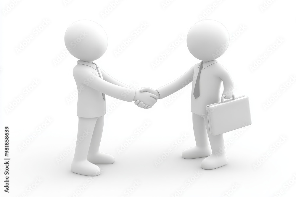Businessmen Shaking Hands on a Deal Businessmen Shaking Hands on a Deal