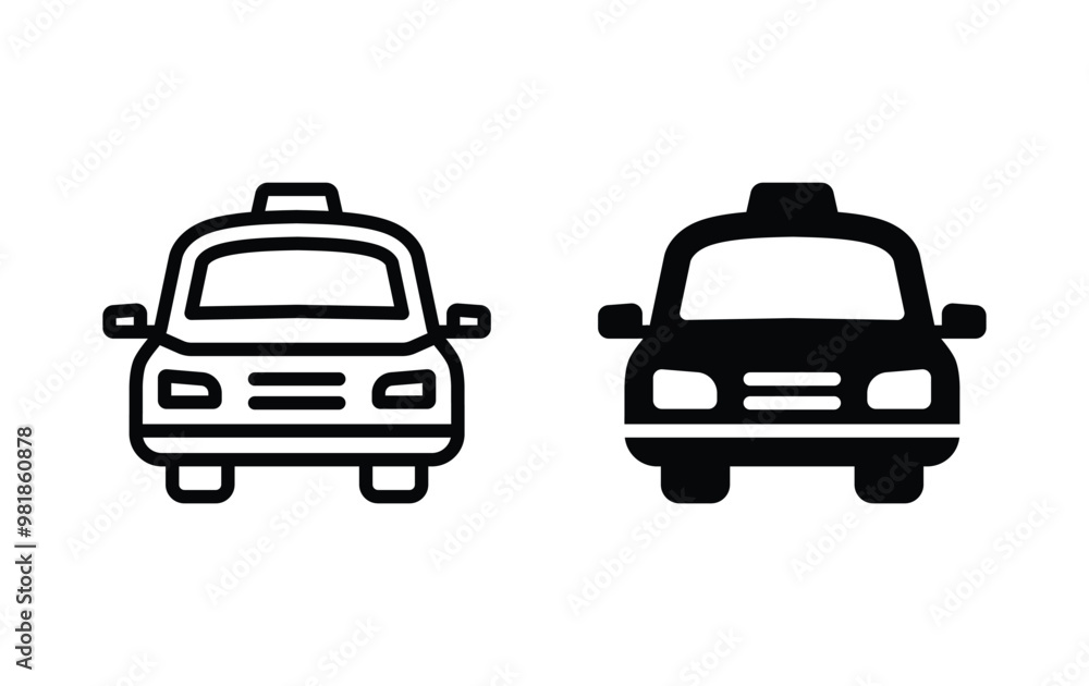 Taxi icon vector Taxi icon vector