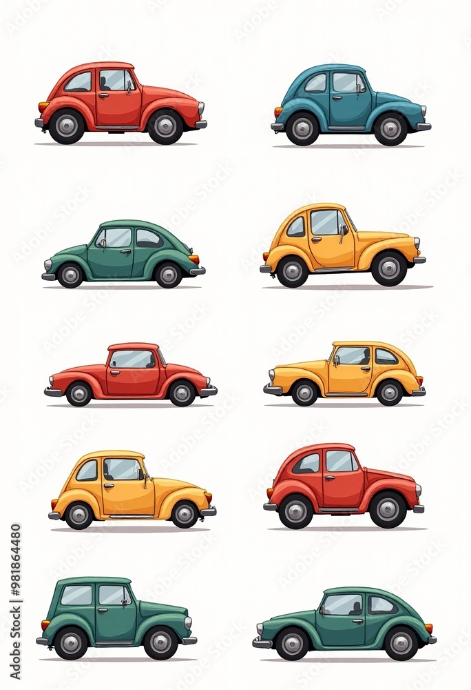 Unique and Creative Cartoon Car Illustrations: Stand Out from the Crowd Unique and Creative Cartoon Car Illustrations: Stand Out from the Crowd