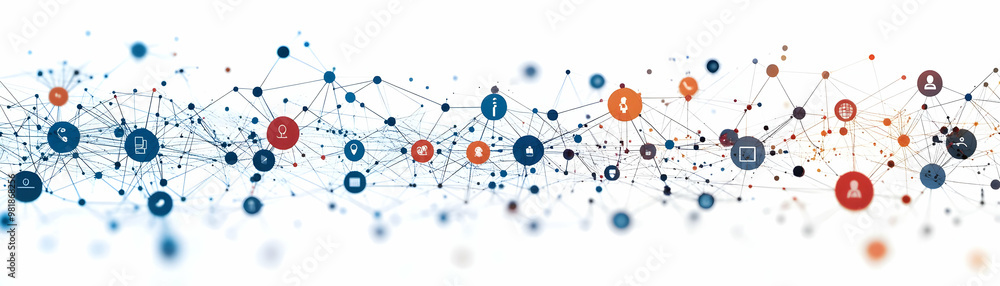 Vector Illustration of Politician's Social Media Influence: Web Structure Showcasing Cross-Platform Connections, Engaging Statistics, and Rotating Camera Effect on White Background Vector Illustration of Politician's Social Media Influence: Web Structure Showcasing Cross-Platform Connections, Engaging Statistics, and Rotating Camera Effect on White Background