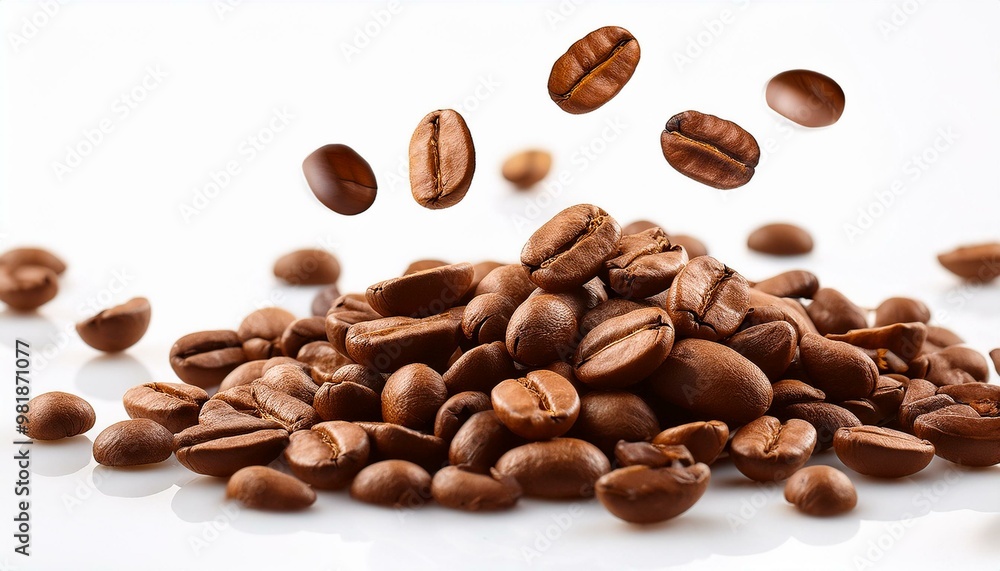 Naklejka premium Kaffee Bohnen Vorlagen Ansichten