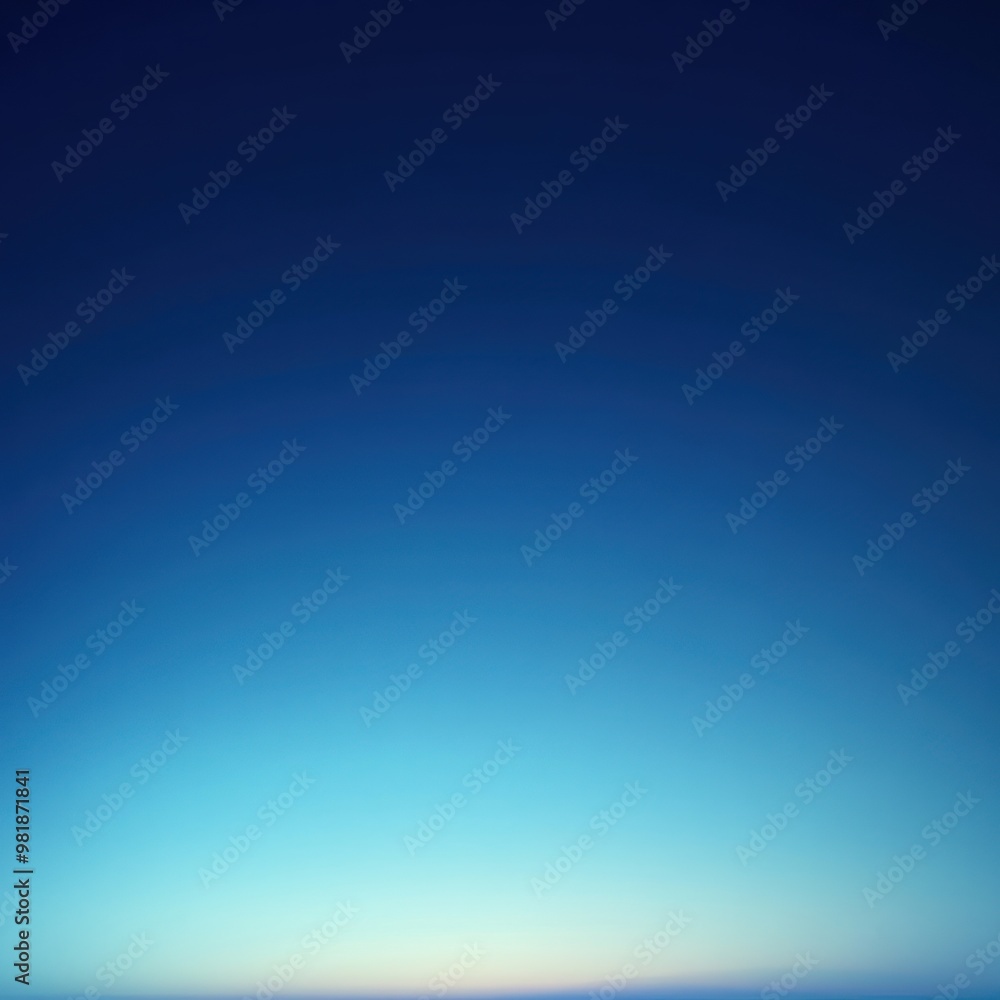 A Gradual Transition of Blue Hues in the Sky at Sunset A Gradual Transition of Blue Hues in the Sky at Sunset