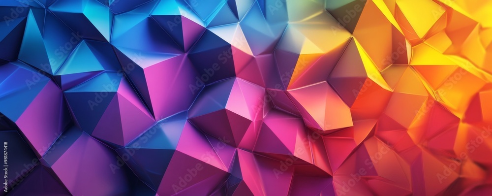 Abstract Geometric Composition with Floating Polygons, Intersecting Lines, and Vibrant Color Gradients Abstract Geometric Composition with Floating Polygons, Intersecting Lines, and Vibrant Color Gradients
