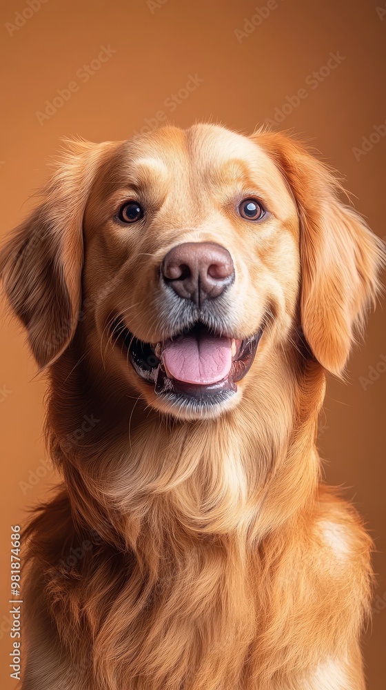 Golden Retriever Portrait. Golden Retriever Portrait.