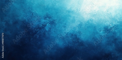 Abstract Blue and White Gradient Background with Rough Texture