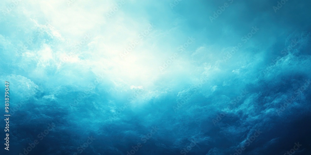 Blue Sky with White Clouds and a Bright Center Blue Sky with White Clouds and a Bright Center
