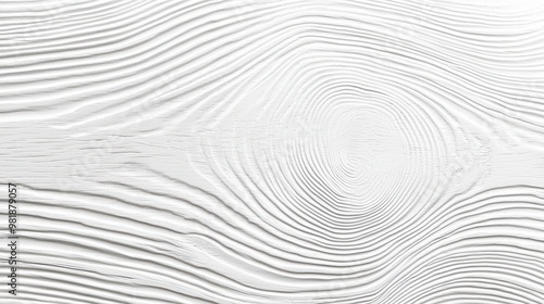 White Wood Texture with Curved Grain Patterns