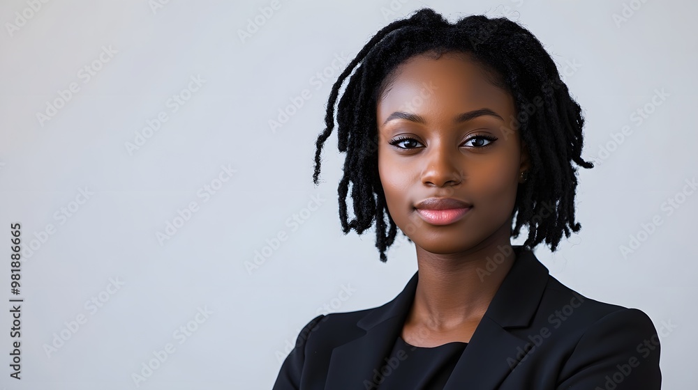 Portrait of a Confident Young Woman with Dreadlocks Portrait of a Confident Young Woman with Dreadlocks