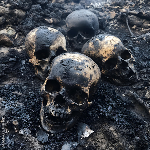 Burned Skulls