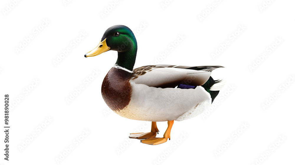 Duck cut on transparent background cutout, PNG file. Mockup template for artwork graphic design Duck cut on transparent background cutout, PNG file. Mockup template for artwork graphic design