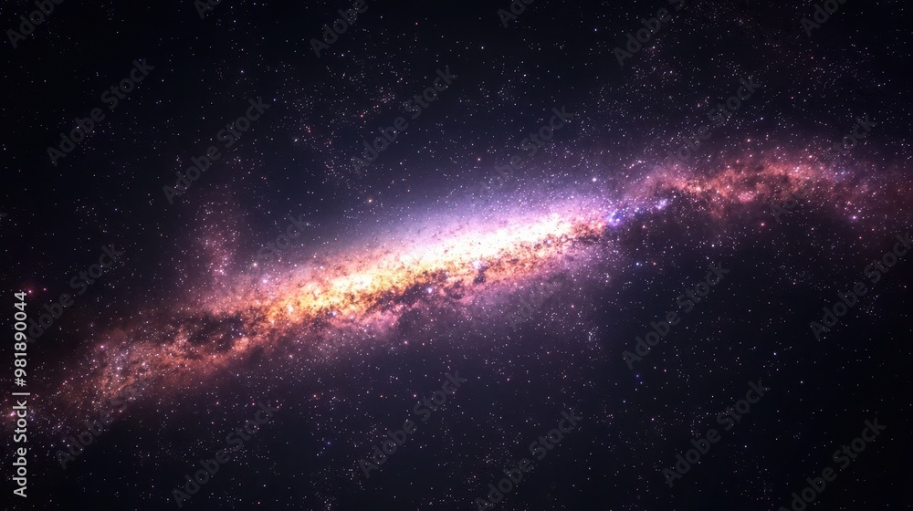 Obraz premium Milky Way Galaxy Night Sky Stars Space Background